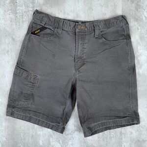 Ariat Cargo Shorts Mens 33 Gray Rebar M4 Relaxed Workwear Utility Made Tough